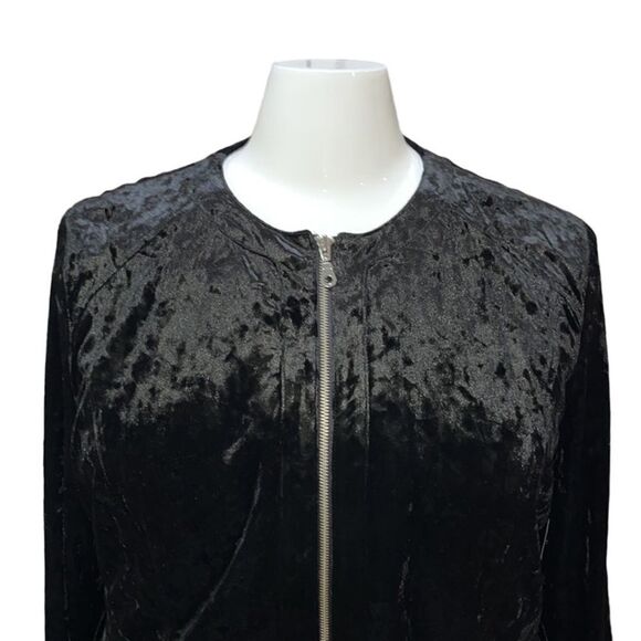 INC Crushed Velvet Peplum Jacket - Picture 5 of 14